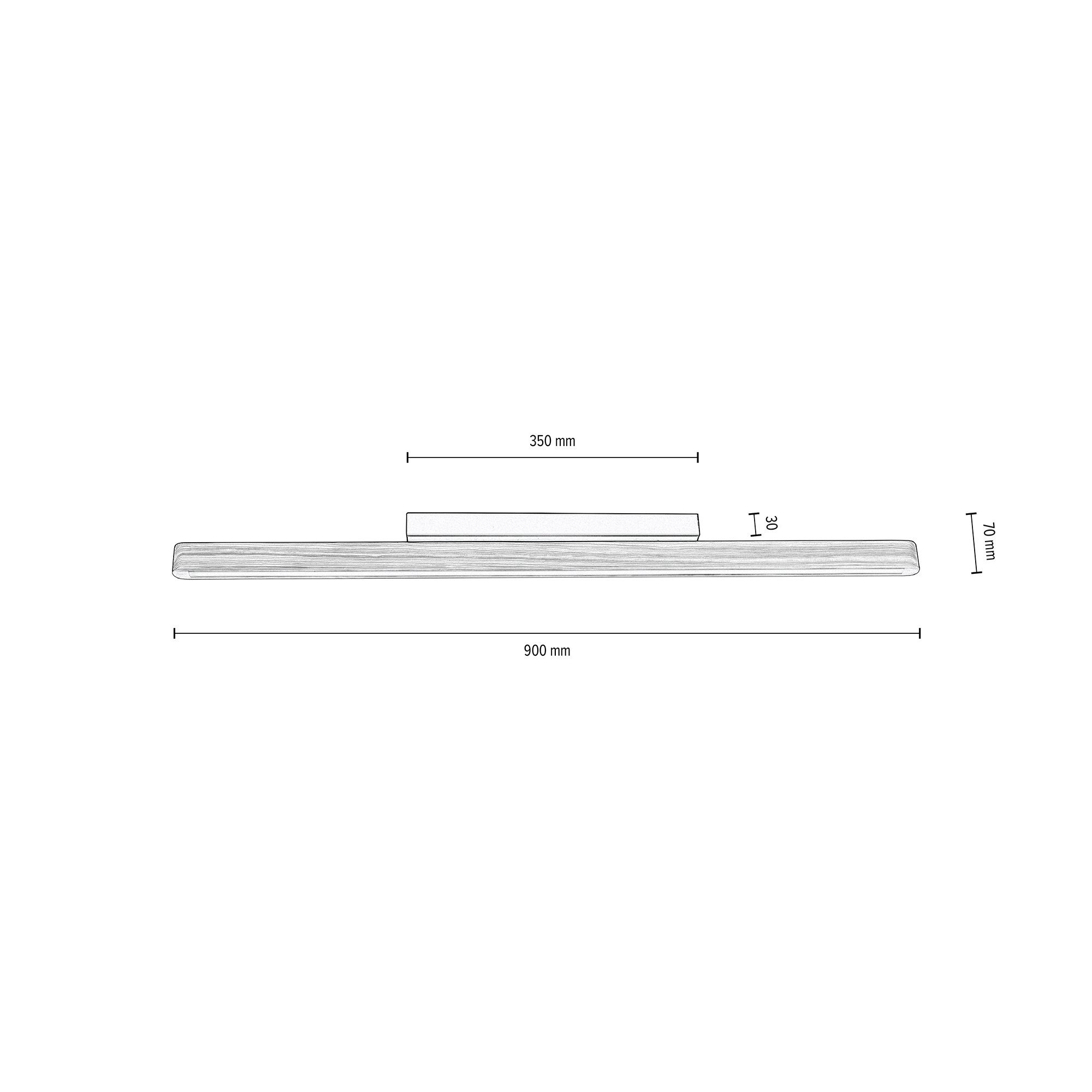 BRITOP LIGHTING Deckenleuchte FORESTIER, LED fest integriert, Warmweiß, aus  Massivholz, Naturprodukt mit FSC®-Zertifikat, LED-Modul integriert, Leuchte  aus grau gebeiztem Kiefernholz