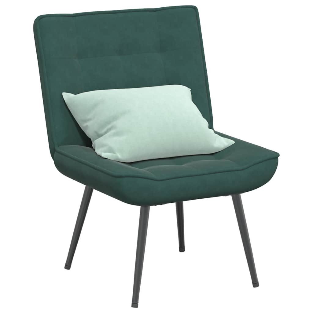 vidaXL Stuhl Relaxsessel Dunkelgrün 64x74x84 cm Samt