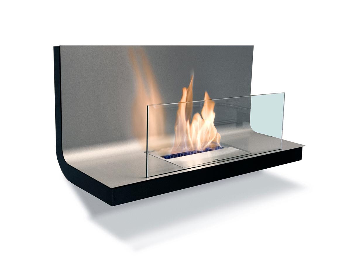 Radius Echtfeuer-Dekokamin Wall Flame 1 – Bio-Ethanol Wandkamin für Innen & Außen, TÜV-geprüft