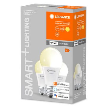 Ledvance LED-Leuchtmittel E27, 9,5W, 2700-6500K, 1055lm, warmweiß, E27, warmweiß