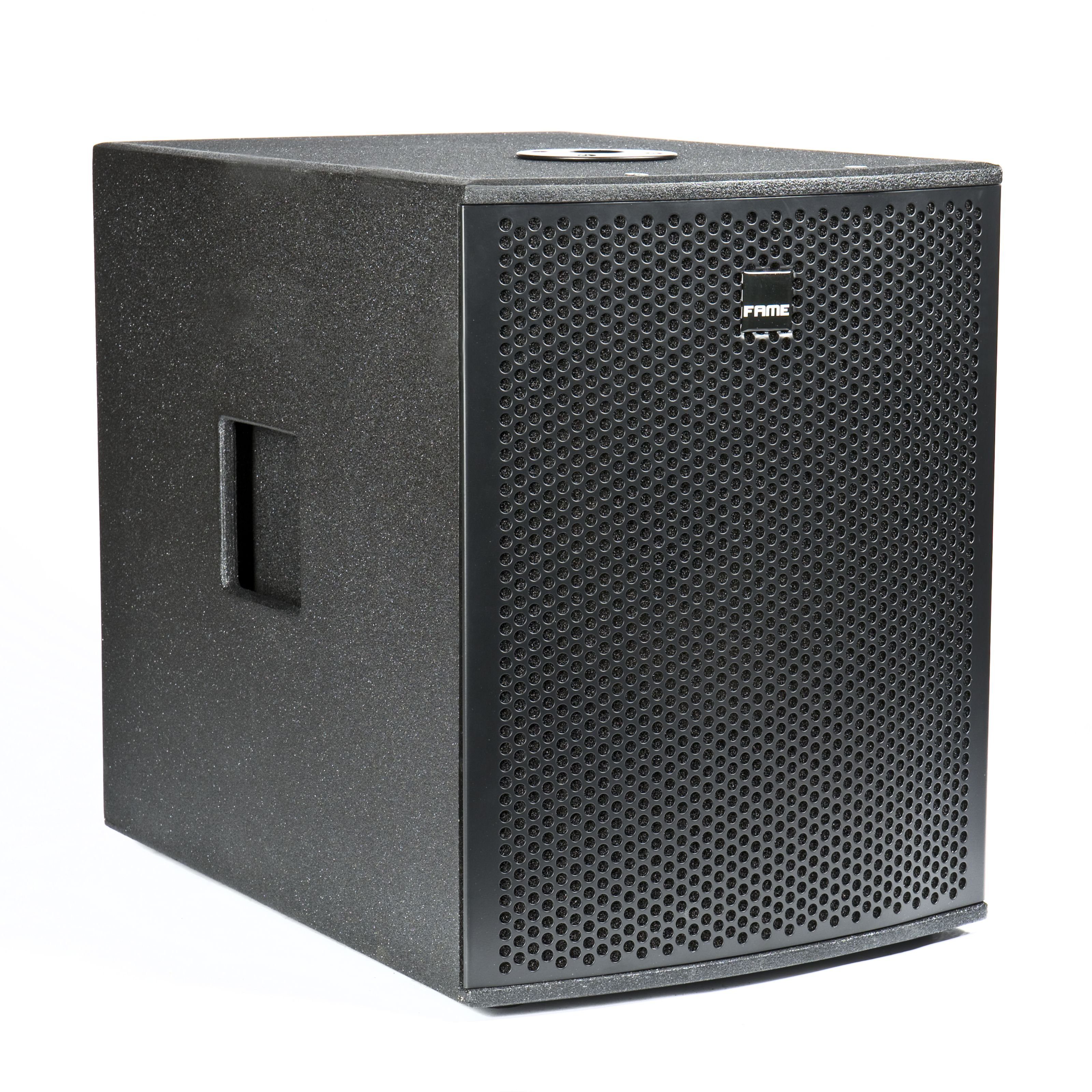 Fame Audio Challenger 15a 15 Aktiv Lautsprecher Fame Audio Lautsprecherständer, (LA 4-15A 15" Active Subwoofer - Aktive