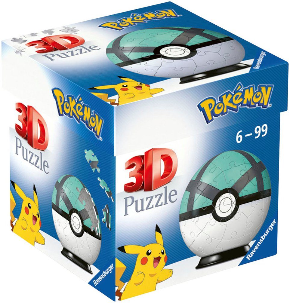 Ravensburger 3D-Puzzle Puzzle-Ball Pokémon Netzball, 54 Puzzleteile, Made i günstig online kaufen