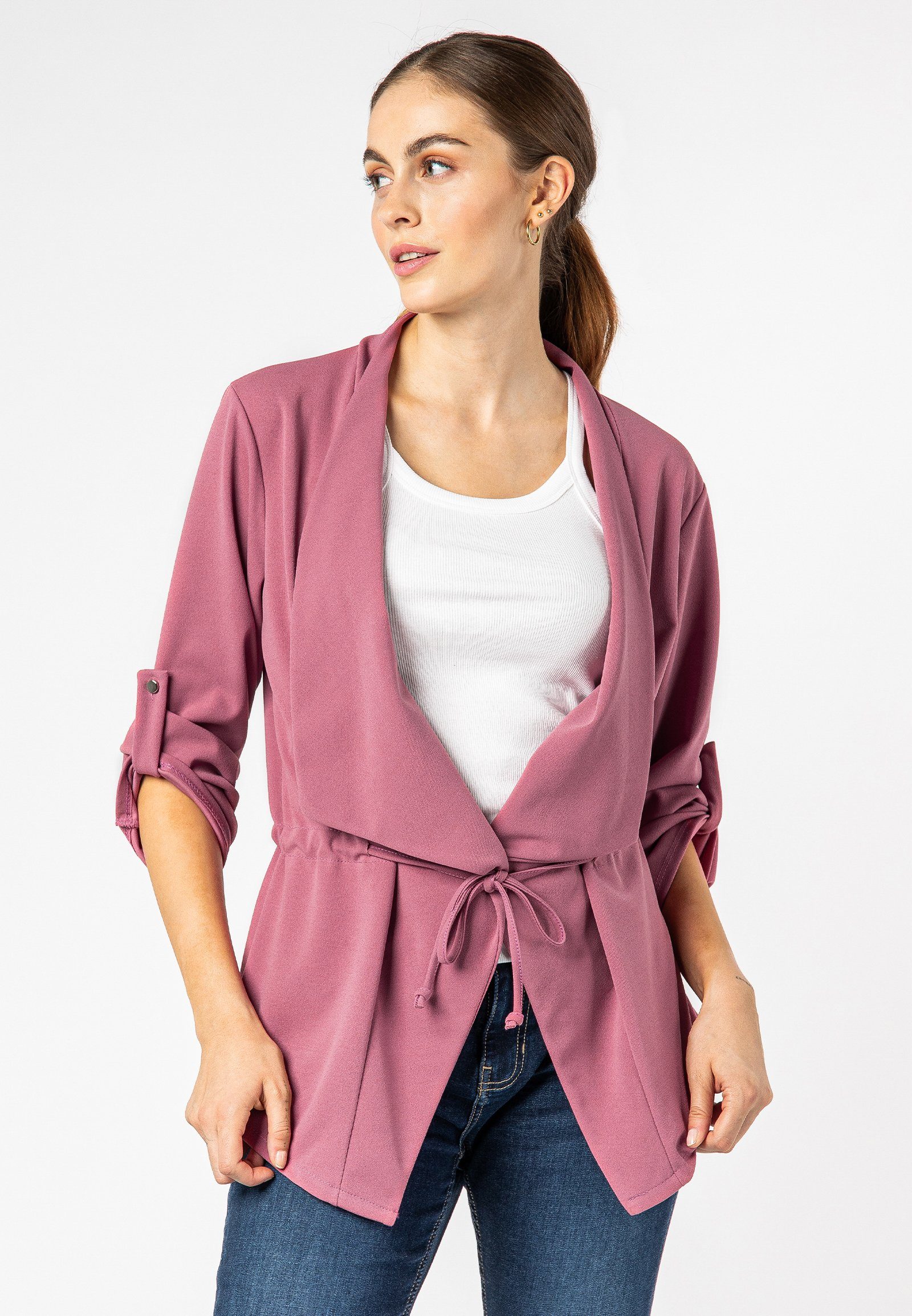 Blusenblazer Blazer zum Binden