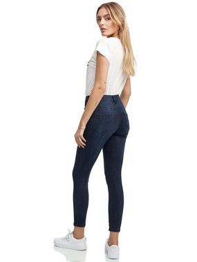 Tazzio High-waist-Jeans F100 Damen Skinny Fit Jeanshose
