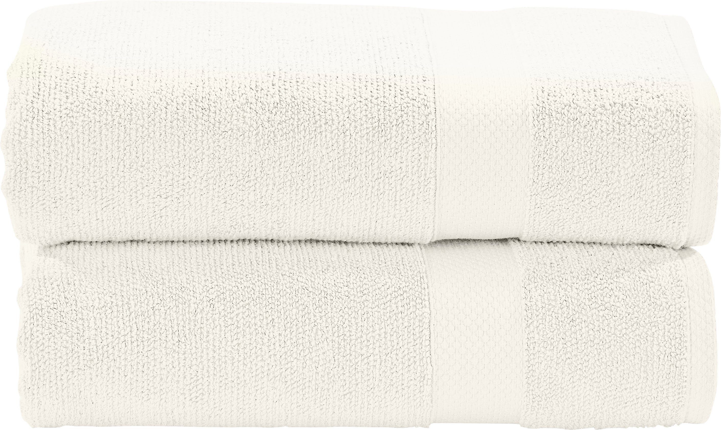 done.® Handtuch Set Deluxe, Zwirnfrottee (Set, 2-St), aus hochwertigem Zwirnfrottier