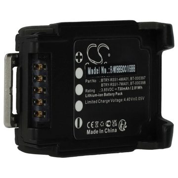 vhbw kompatibel mit Zebra RS51, RS5100 2D, RS5100 Akku Li-Ion 730 mAh (3,85 V)
