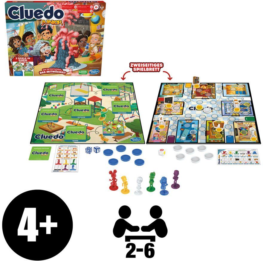 Hasbro Spiel, Kinderspiel Junior Cluedo Gaming, Hasbro