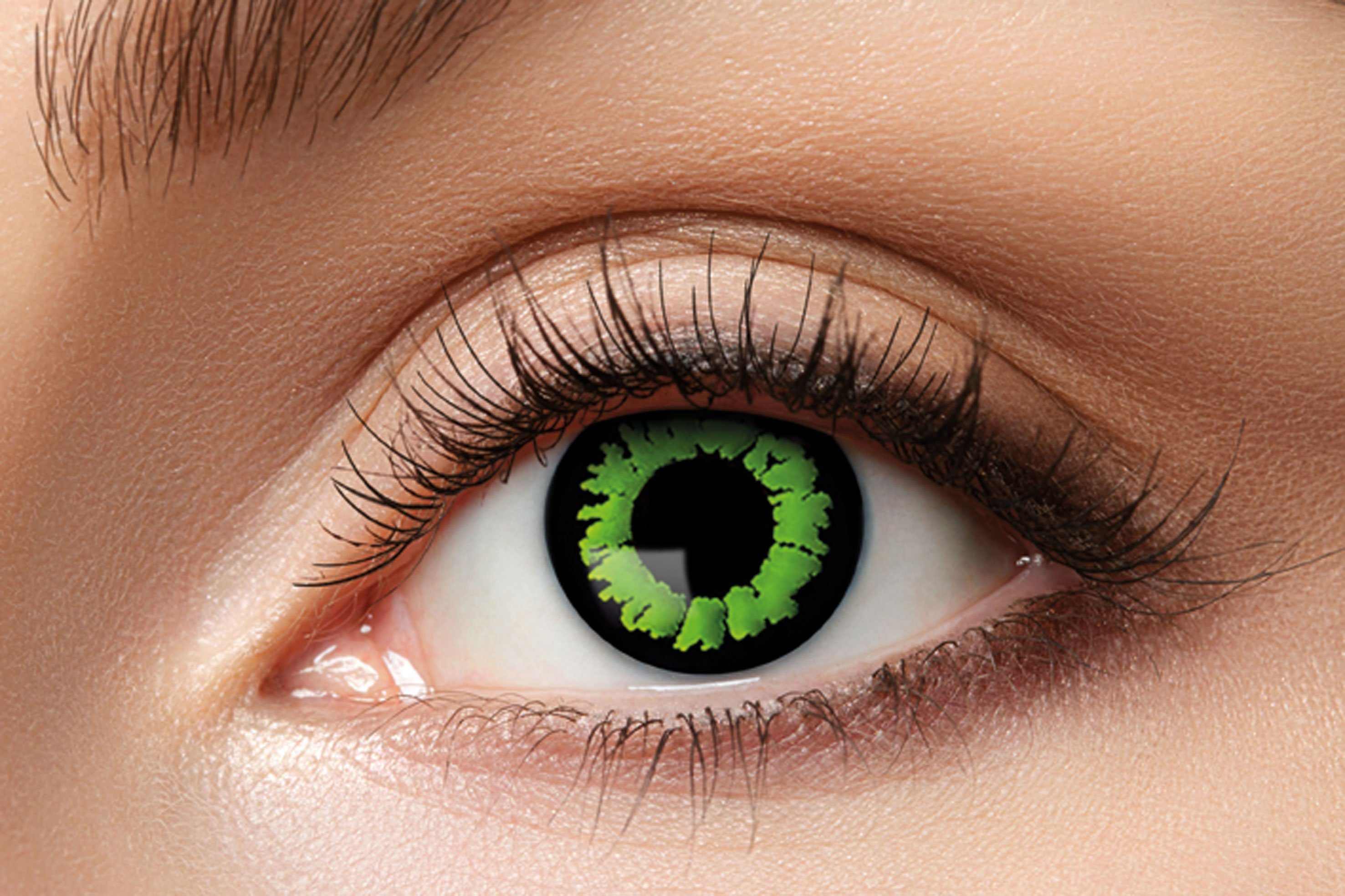 Eyecatcher Farblinsen Jungle Kontaktlinsen. Grüne Farblinsen.