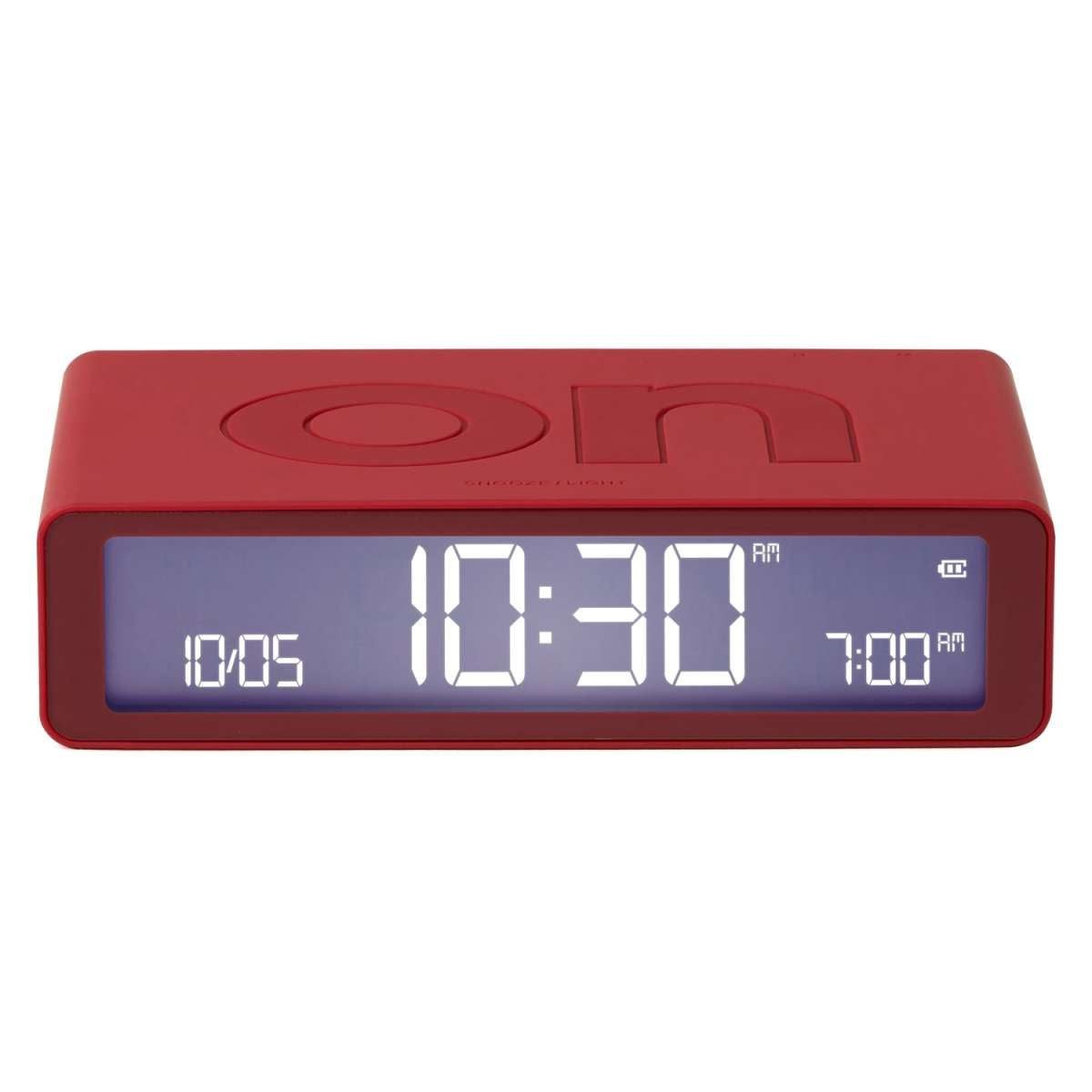 Lexon Quarzwecker LR157R4 Digital Flip Classic Rot