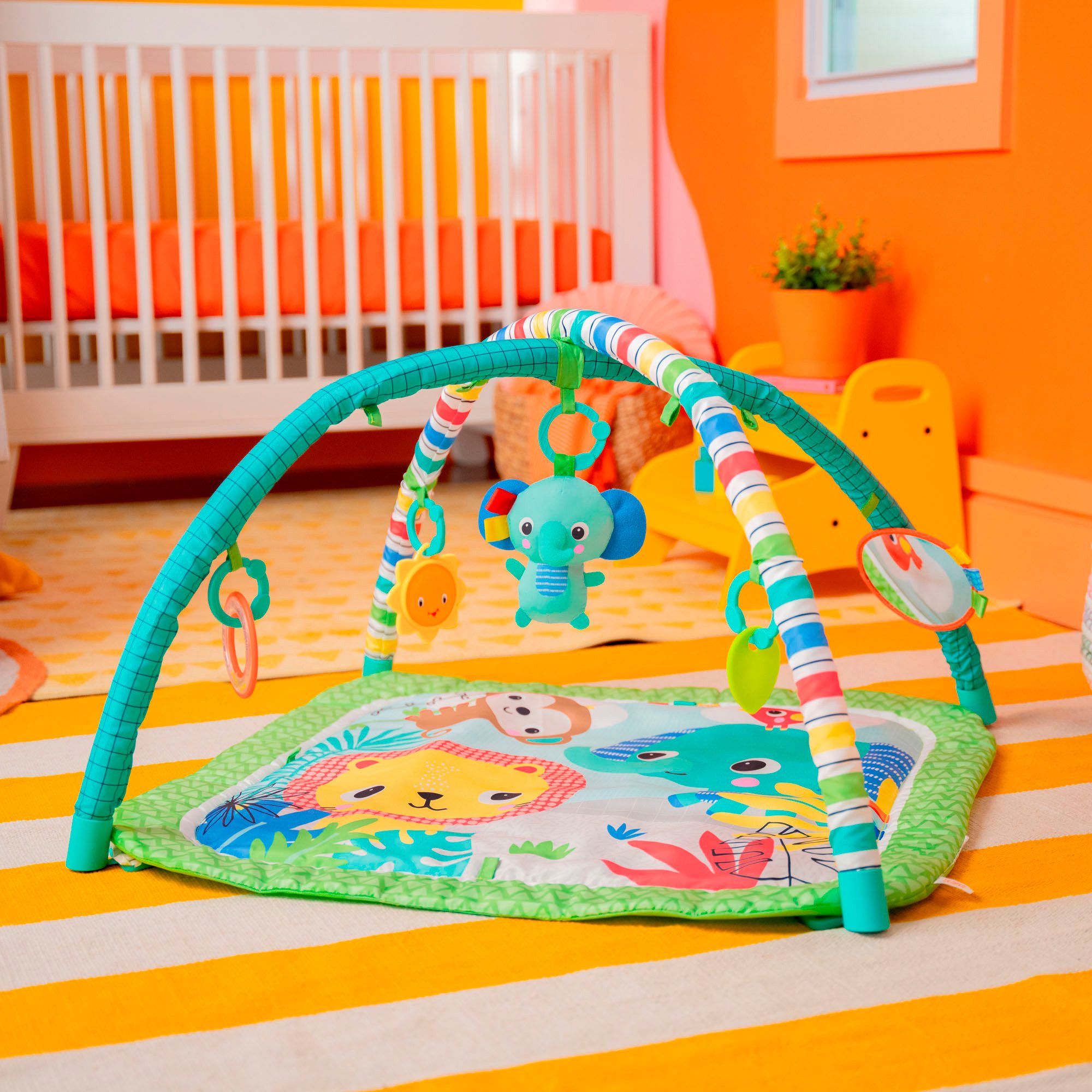 Bright Starts Baby Gym Wild Wiggles™ FoldAway Activity Gym™, mit verschiedenen Melodien – Bild 5 von 5