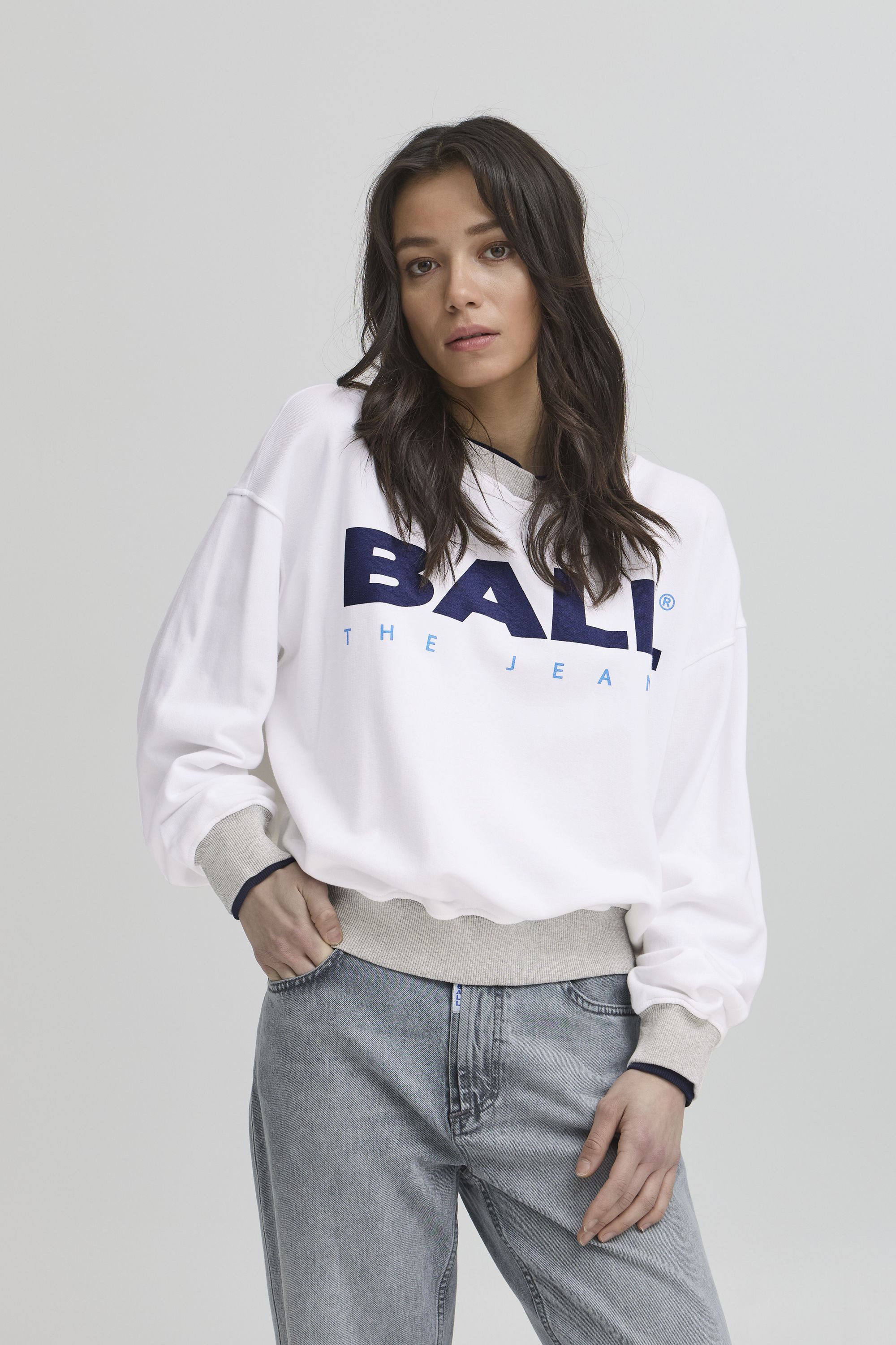 BALL Rundhalspullover BASIMONA SWEAT lässiges Sweatshirt günstig online kaufen