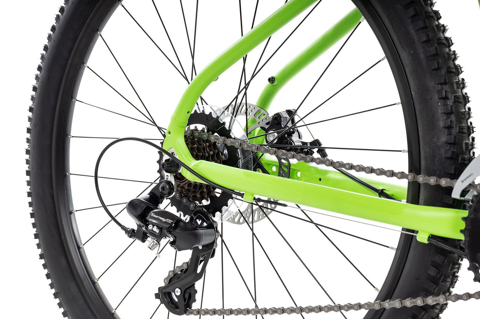 Axess Mountainbike Axess SANDEE, 14 Gang Shimano RD-TX800-7 Schaltwerk, Kettenschaltung, Herrenfahrrad MTB-Hardtail 29 Zoll grün