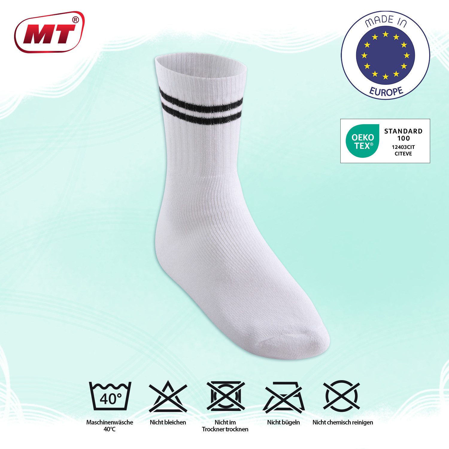 MT Tennissocken Sport- & Freizeitsocken Damen/Herren (8-32 Paar) Tennissocken (24-Paar)