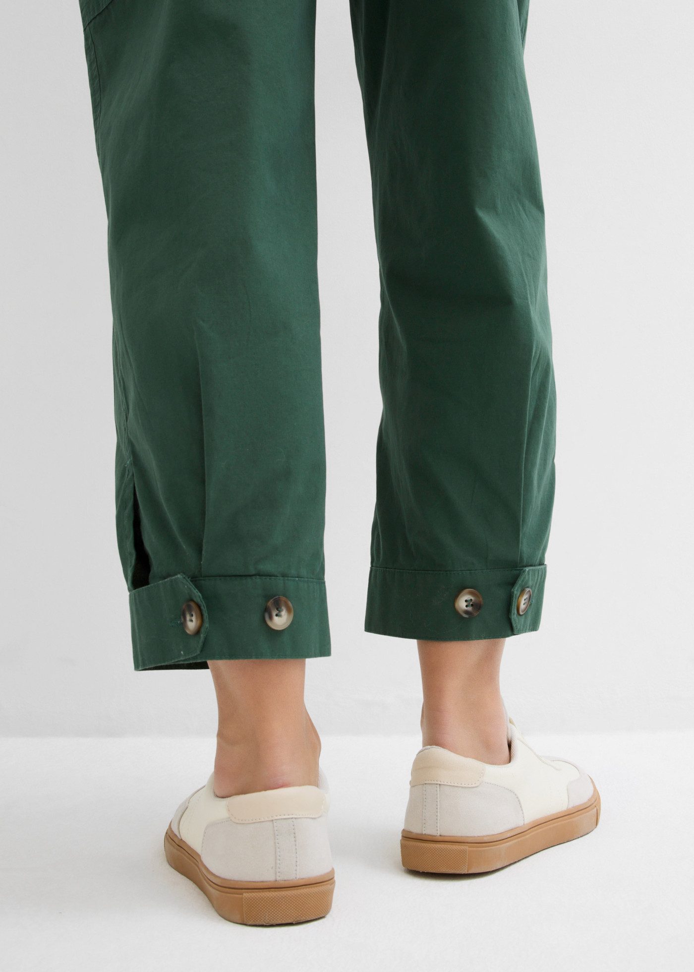 bonprix Cargohose Loose Fit, mit Bindegürtel, aus Baumwolle, in verschiedenen Größen