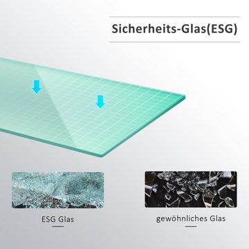 SONNI Runddusche Eckdusche, Duschabtrennung, Sicherheitsglas, Höhe 195 cm, BxT: 90x90 cm, 6mm ESG Glas