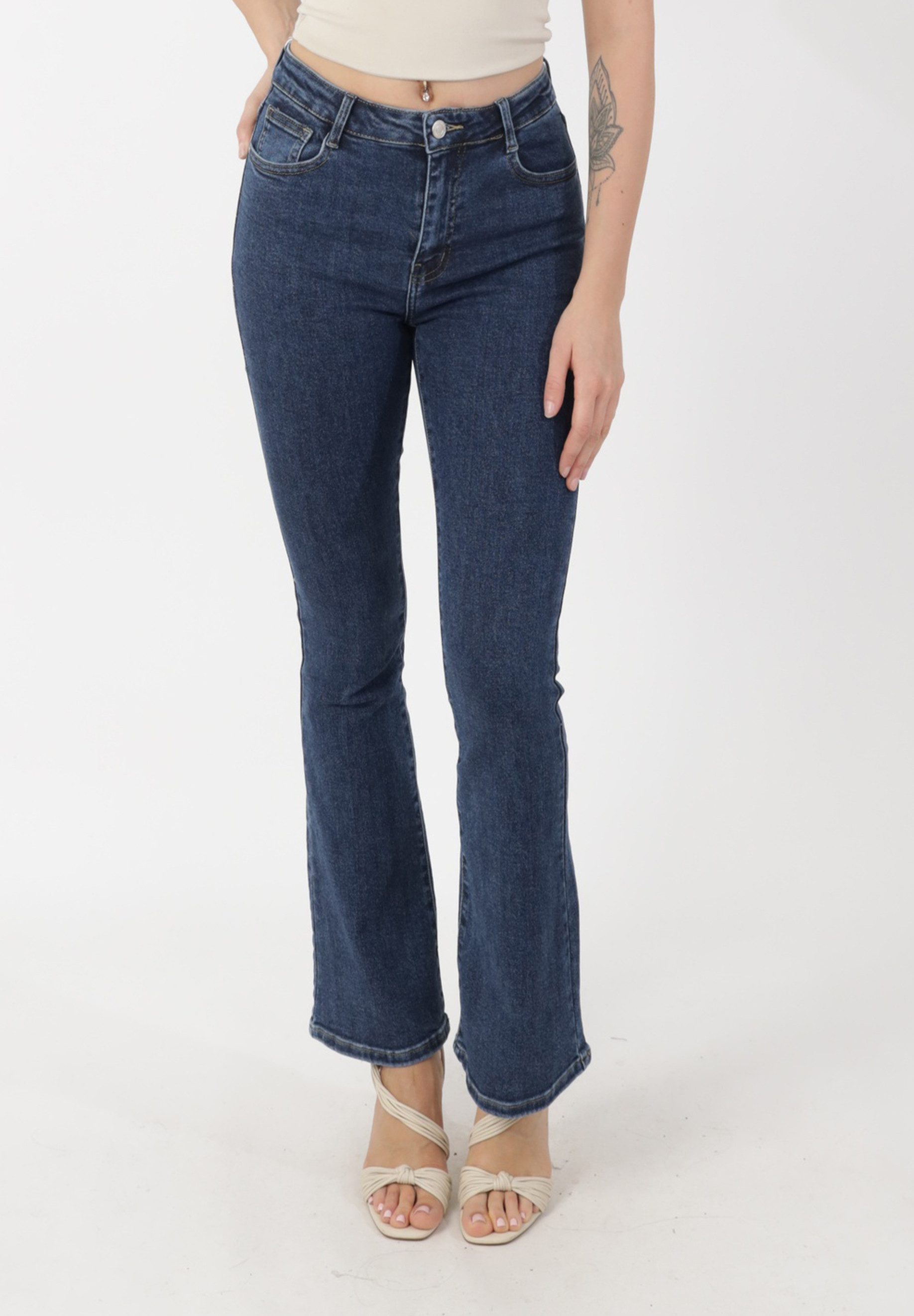 Elara Straight-Jeans Stretch-Hose
