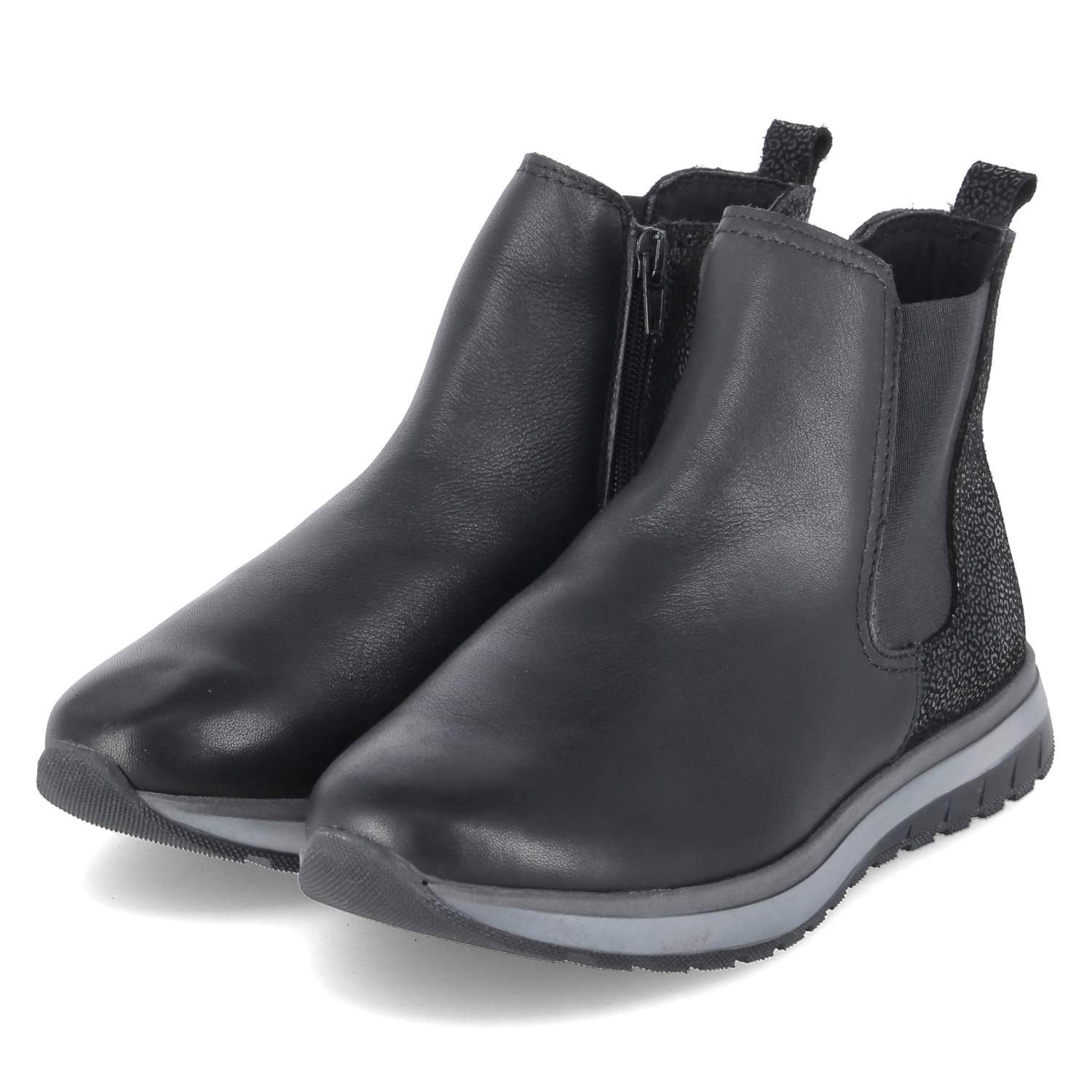 Beliana 1707/12723 black Damen Glattleder black Stiefel