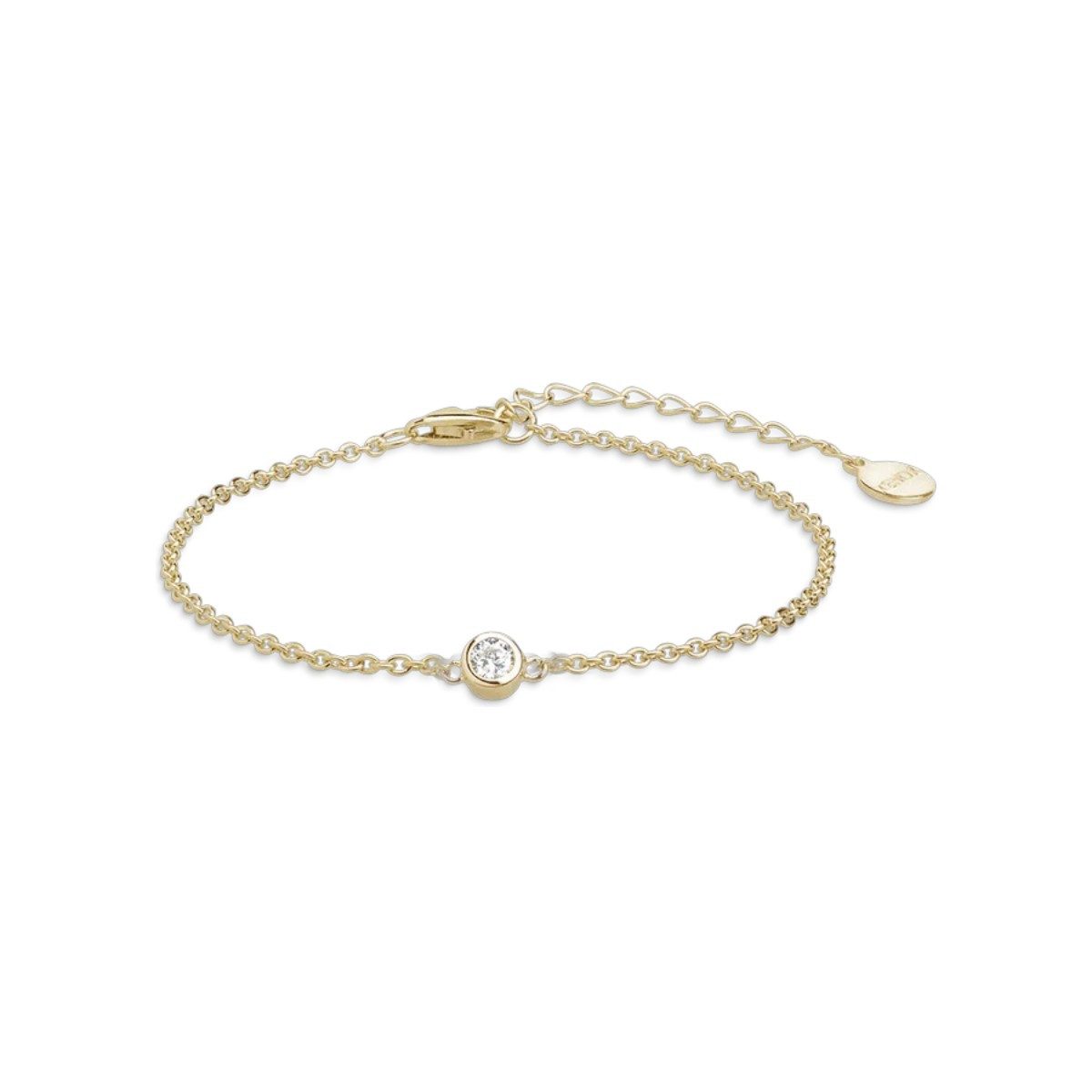 XENOX Armband Xenox Armband Damen Zarge Zirkonia Silber 18k Vergoldet XS7320G