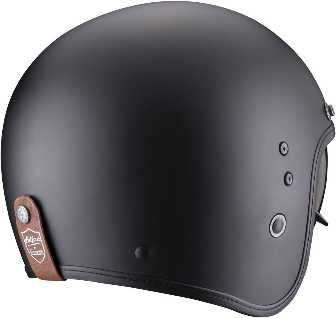 Scorpion Exo Motorradhelm Belfast Evo Luxe Jethelm, integriertes Sonnenvisier