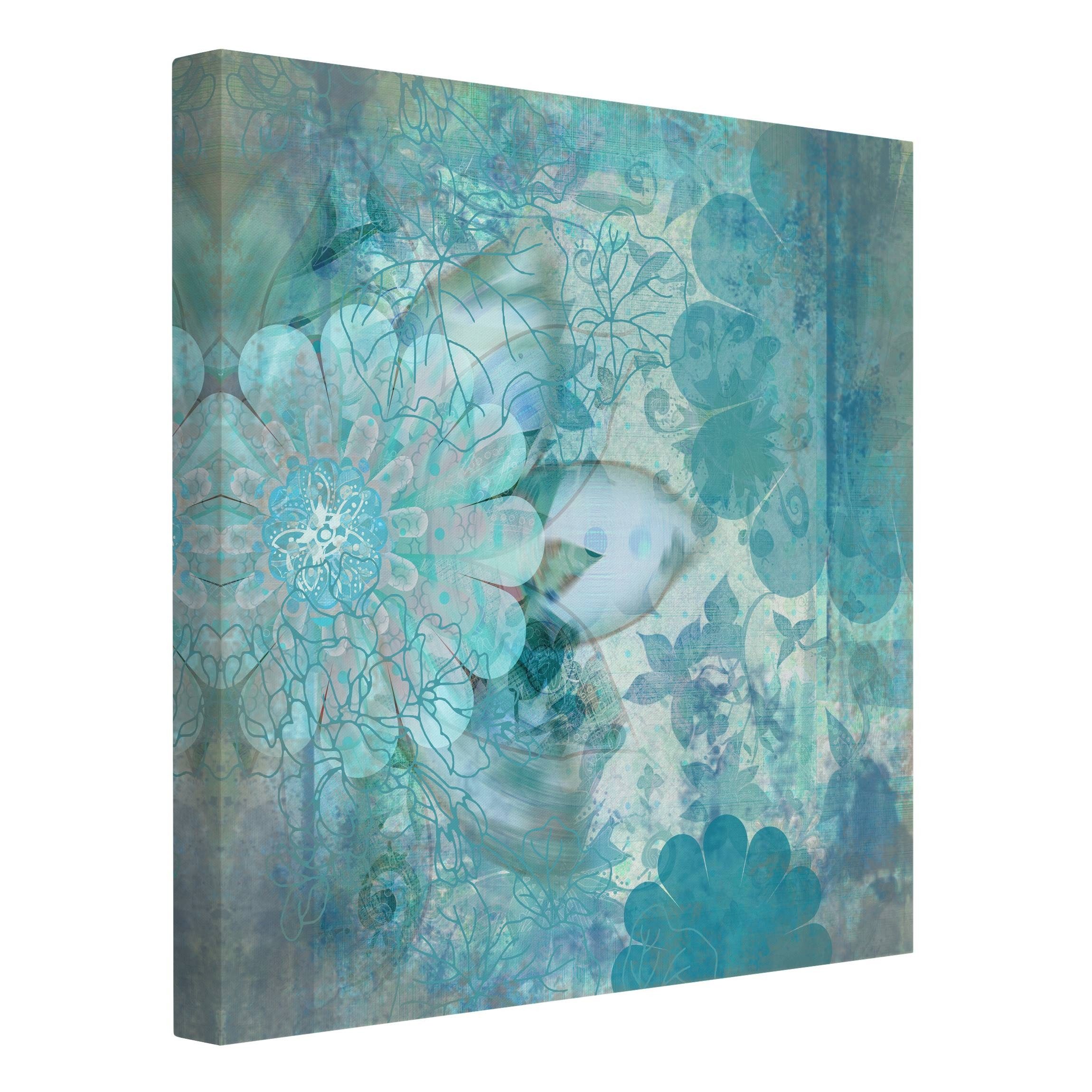 Bilderdepot24 Leinwandbild Blumen Modern floral Natur günstig online kaufen