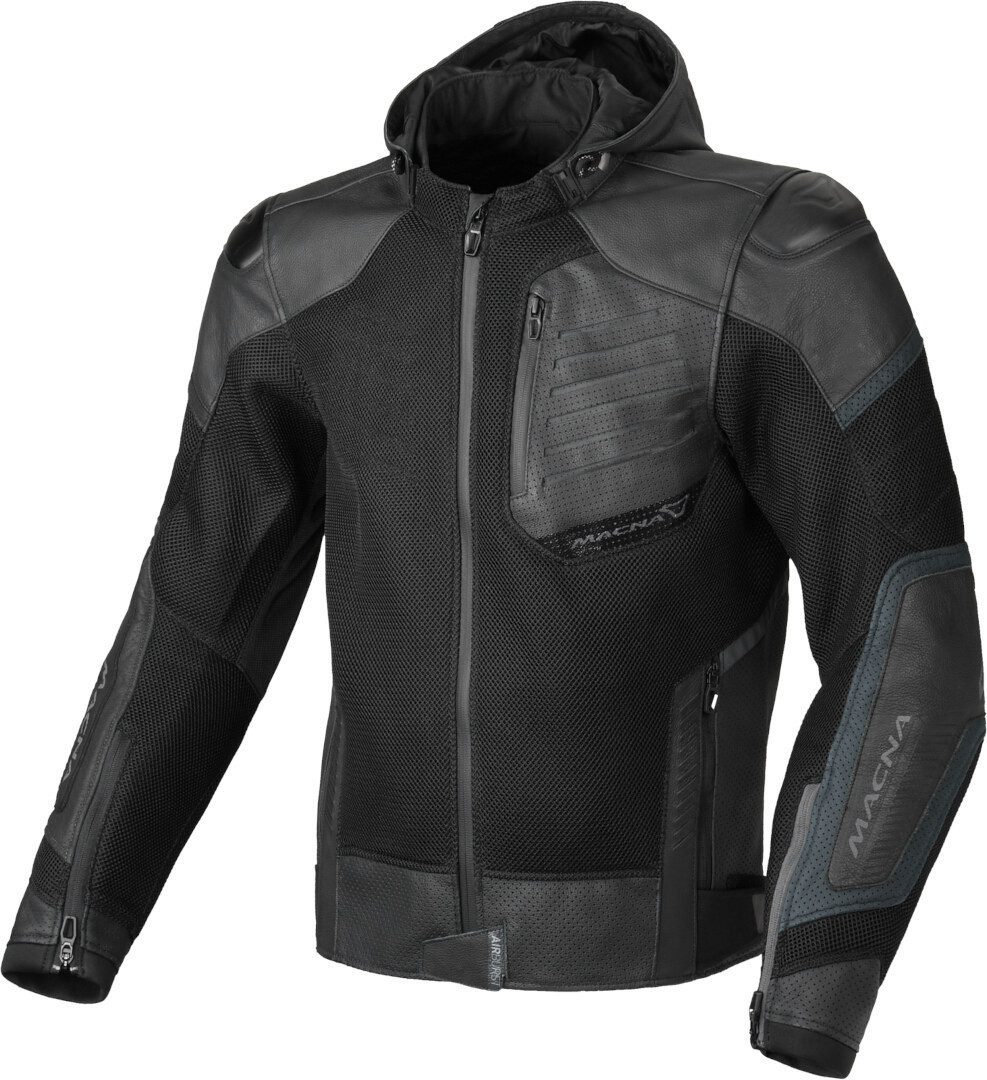 Macna Motorradjacke Risant perforierte Motorrad Leder- / Textiljacke perforiert