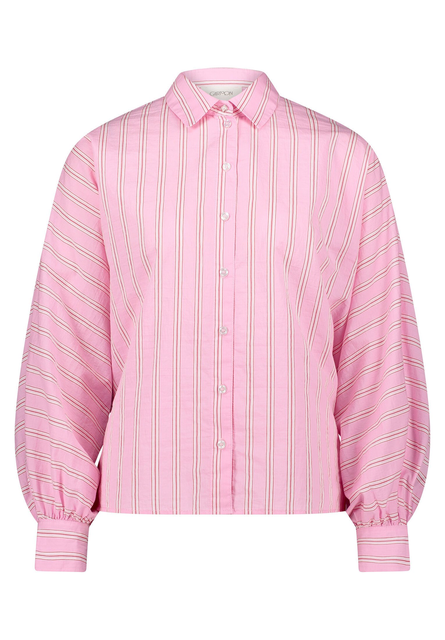 Cartoon Schlupfbluse Damen mit Streifen