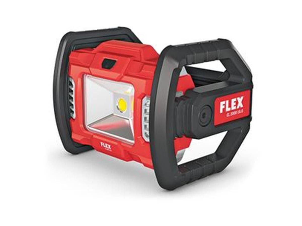 Flex LED Baustrahler Flex LED Akku-Baustrahler 18 V CL 2000 18.0, Visuelles Frühwarnsystem bei leerem Akku