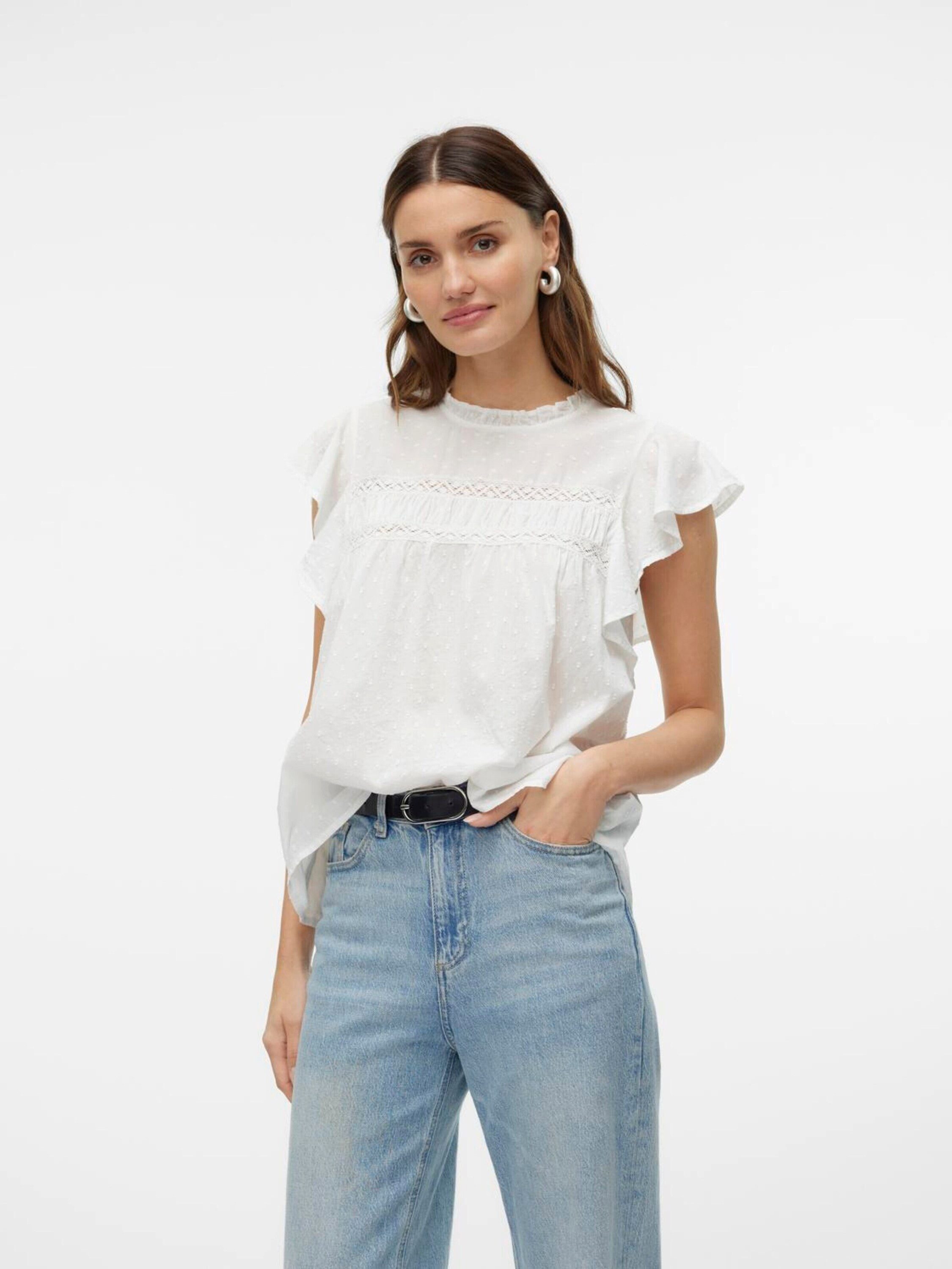 Vero Moda Funktionsbluse VMTRINE (1-tlg) Drapiert/gerafft günstig online kaufen