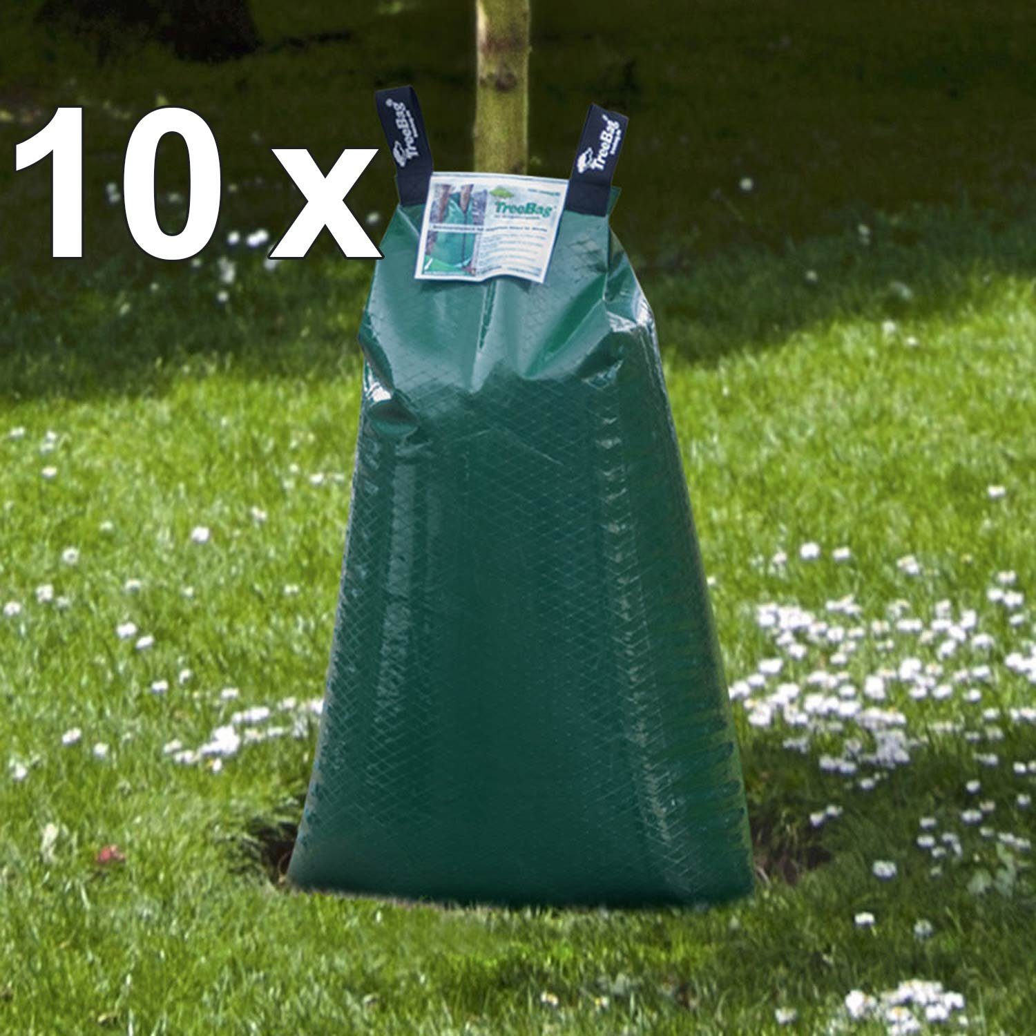 treebag Bewässerungssystem treebag Bewässerungssack Wassersack Bewässerungssystem aus Polyethylen, (10-tlg), PE-Folie