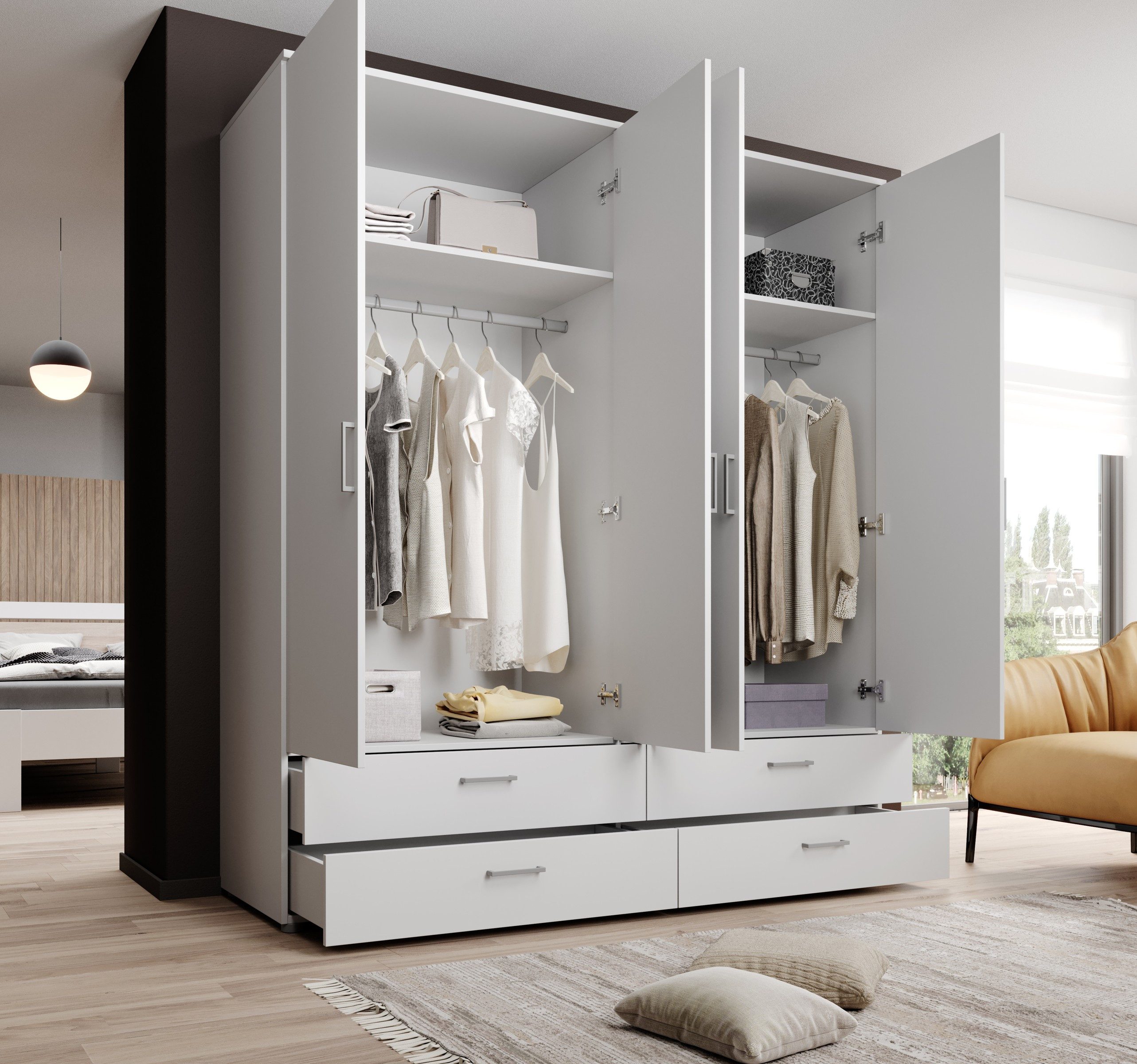 Pol-Power Kleiderschrank 183,1 x 198,6 x 48 cm (B/H/T)