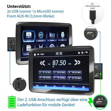 XOMAX XM-V911R Autoradio mit 9 Zoll Bildschirm, Bluetooth, USB, SD, 1 DIN Autoradio