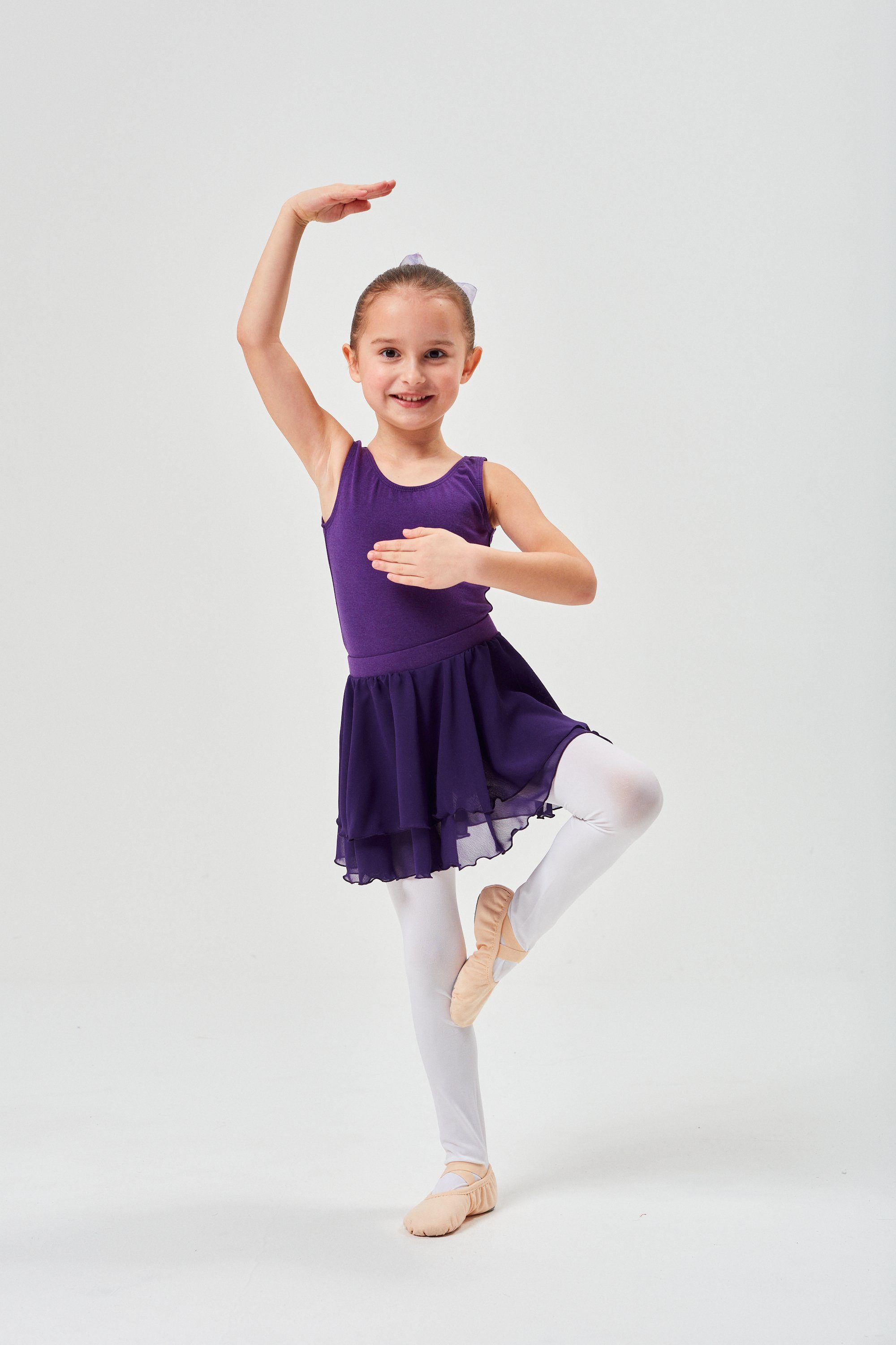 tanzmuster Schlupfrock Ballettrock Elli aus Chiffon zum Reinschlüpfen fürs Kinder Ballett