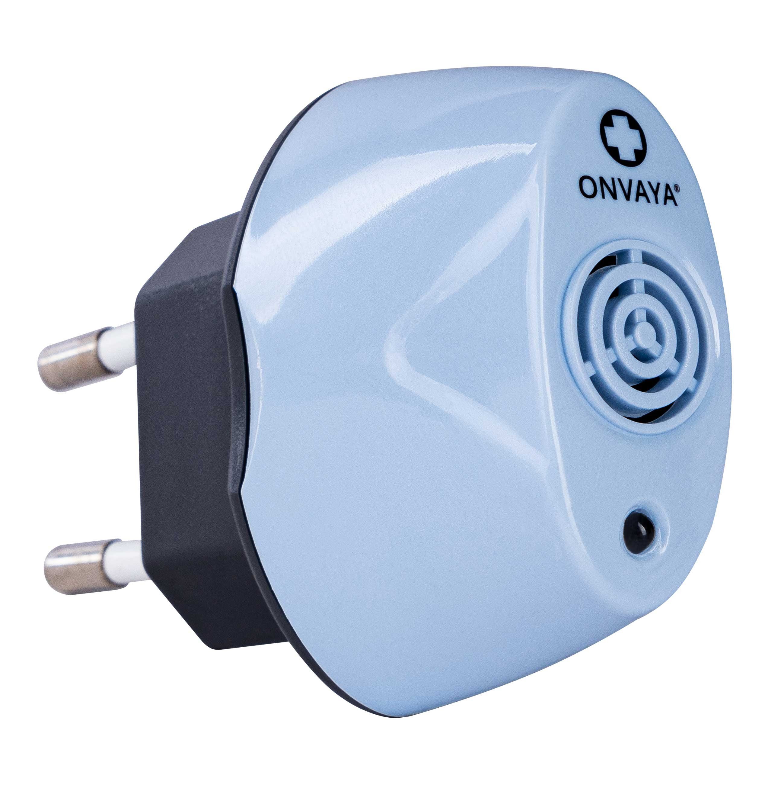 ONVAYA Ultraschall-Milbencontroller Ultraschall Milbencontroller, Mittel gegen Milben, ohne Chemie 1er Set - Blau