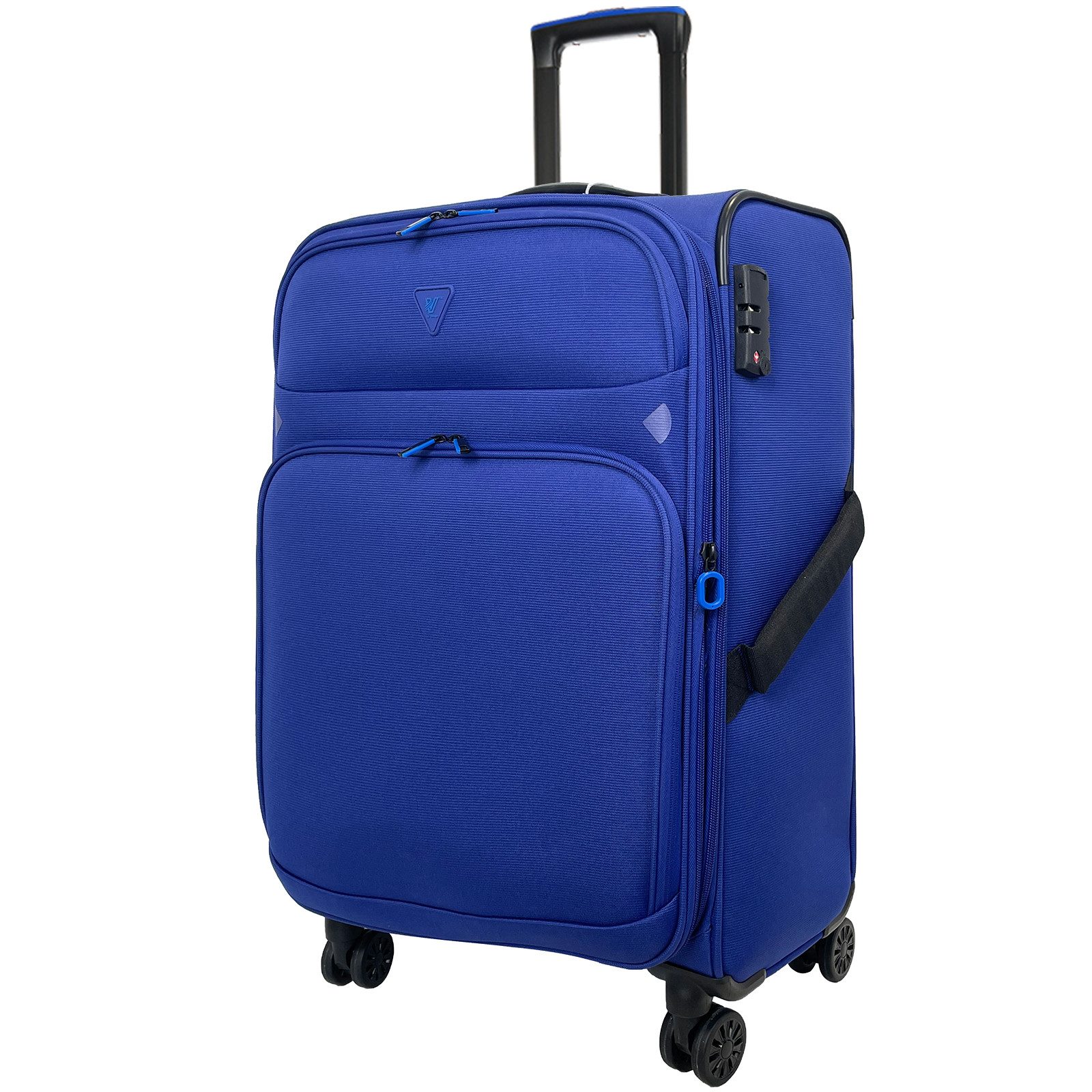 Verage Weichgepäck-Trolley Breeze, Erweiterbar Reisekoffer Stoffkoffer, 4 Rollen, Volumenerweiterung,TSA-Zahlenschloss, Handgepäck-Koffer S/M/L/Set