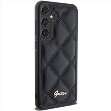 Guess Smartphone-Hülle Guess Samsung Galaxy S23 FE Schutzhülle Hardcase Quilted Metal Logo