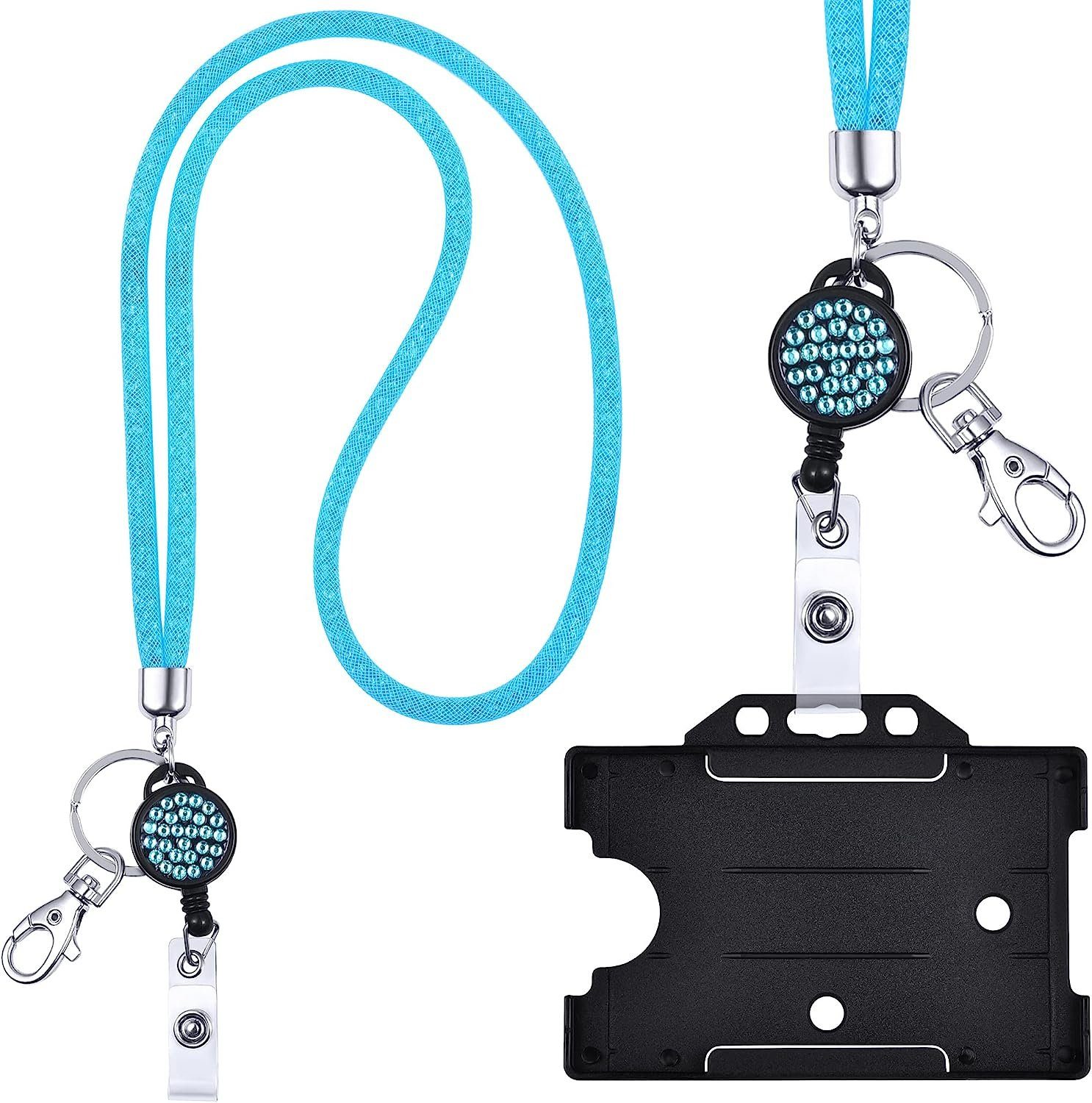 WEBBOMB Schlüsselanhänger Kristall Lanyard + Jojo Set + Kartenhalter Umhäng günstig online kaufen