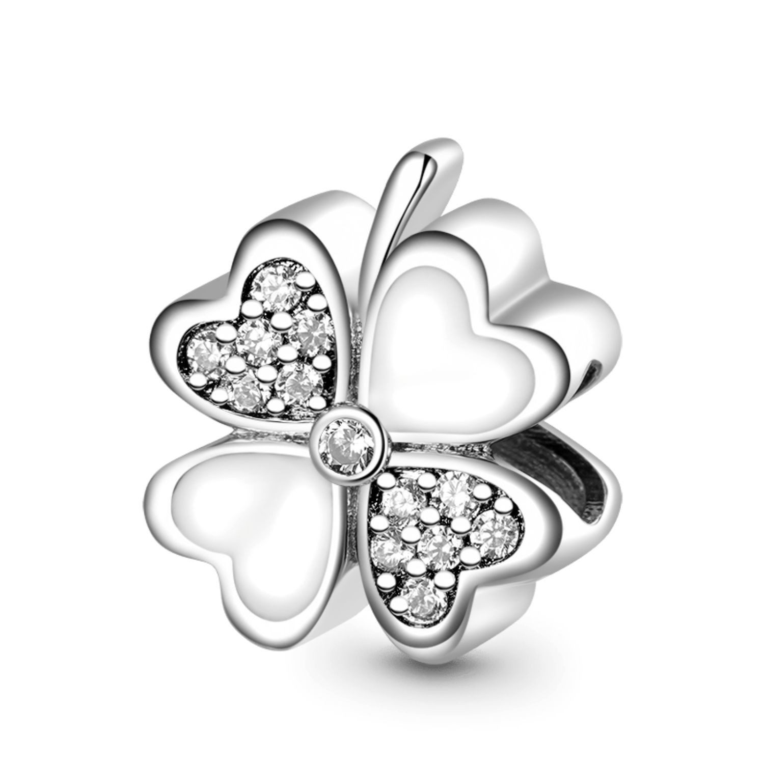 Gnoce Bead Gnoce Charm Kleeblatt GAC063