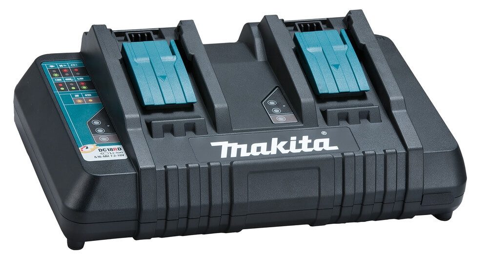 Makita Makita Akku Ladegerät Set DC18RD 2x BL18606AH 18V/6,0AH Elektroauto-Ladegerät – Bild 3 von 3