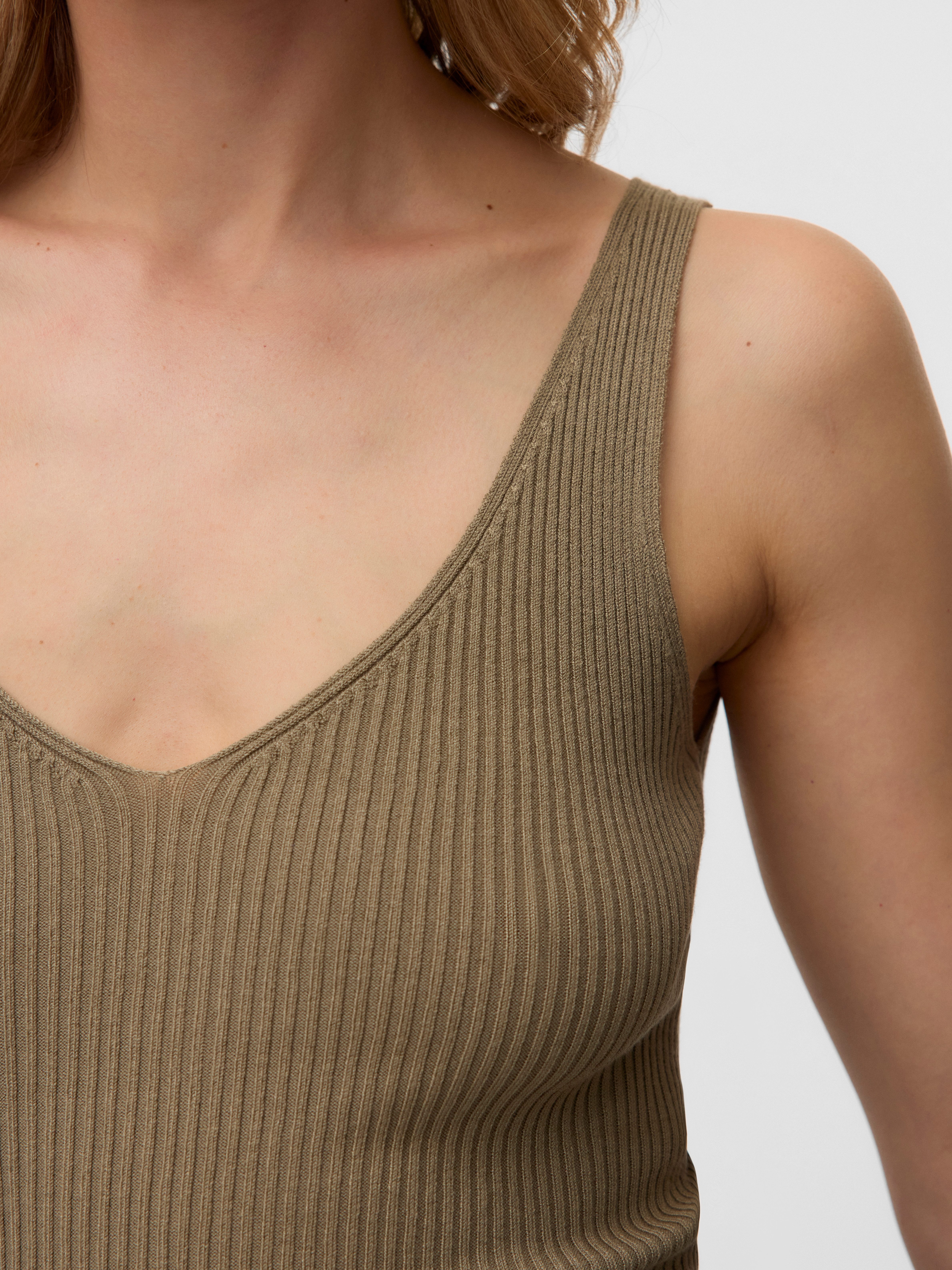 Vero Moda Stricktop VMGLORY SL RIB TOP Viskosemischung