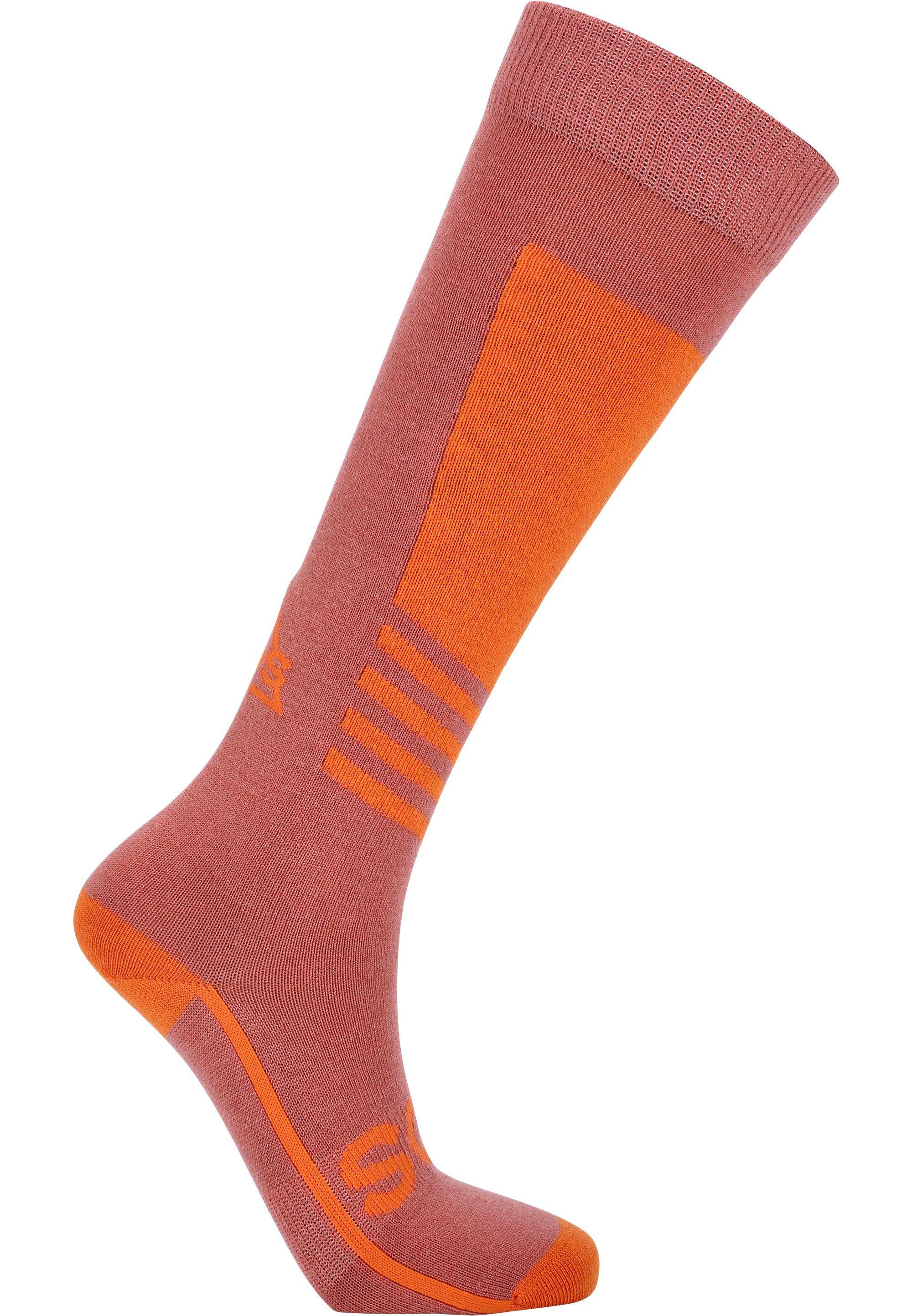 pink-orange mit Socken Hoya Funktion SOS wärmender La besonders
