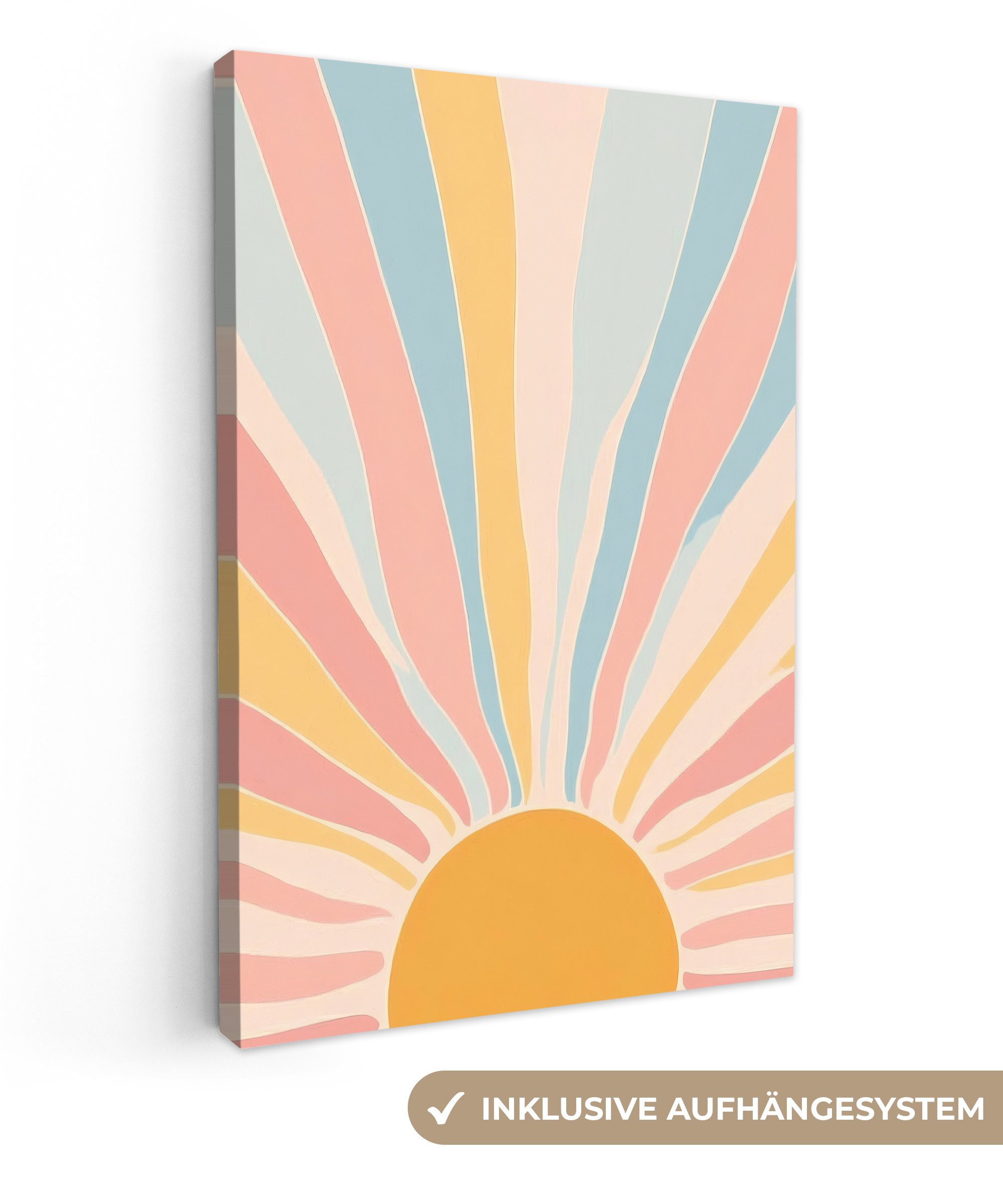 OneMillionCanvasses® Leinwandbild Illustration - Sonne - günstig online kaufen
