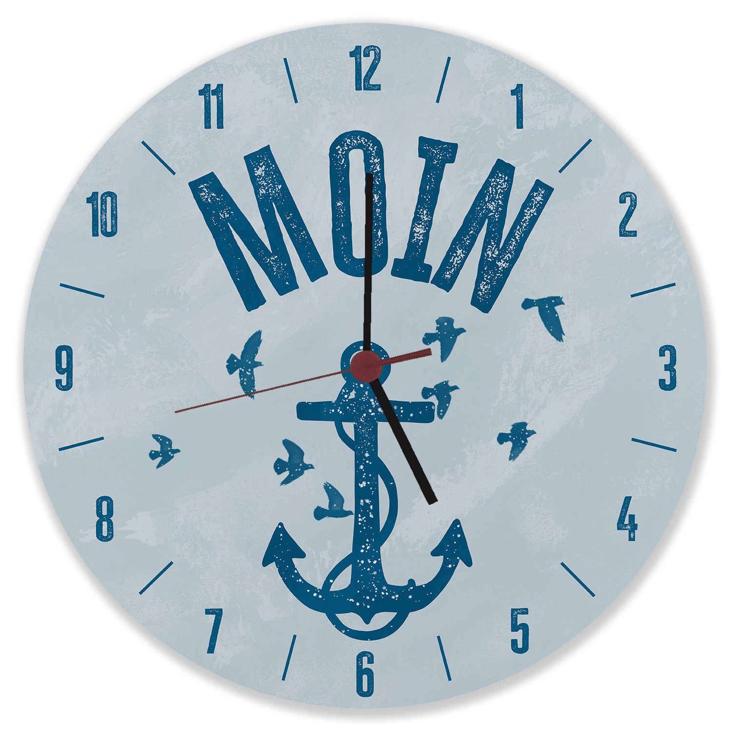 speecheese Wanduhr Moin Anker Wanduhr aus günstig online kaufen