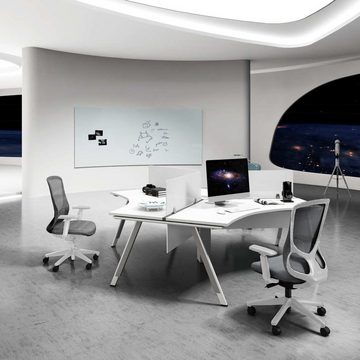 hjh OFFICE Drehstuhl Profi Bürostuhl ALKOR W Netzstoff mit Armlehnen (1 St), Schreibtischstuhl ergonomisch