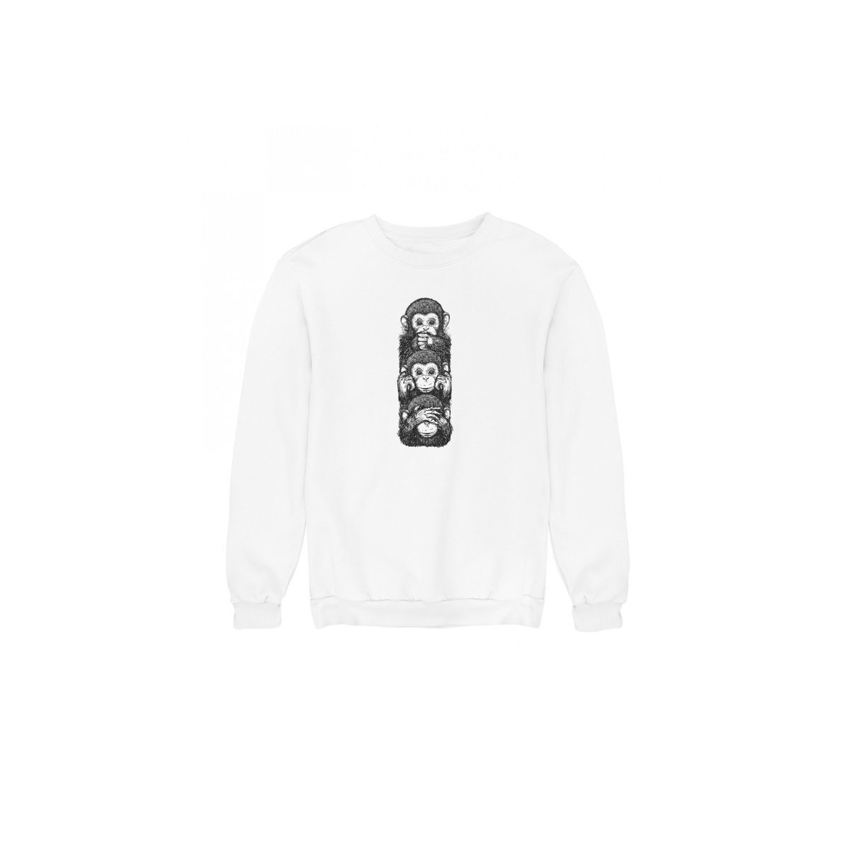 mamino Fashion Sweatshirt weiß regular fit (1-tlg)