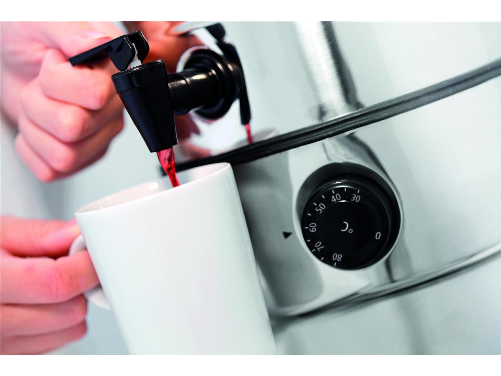 Bartscher Heißgetränke- und Glühweinautomat Glühweintopf 7L, Edelstahl, 200065