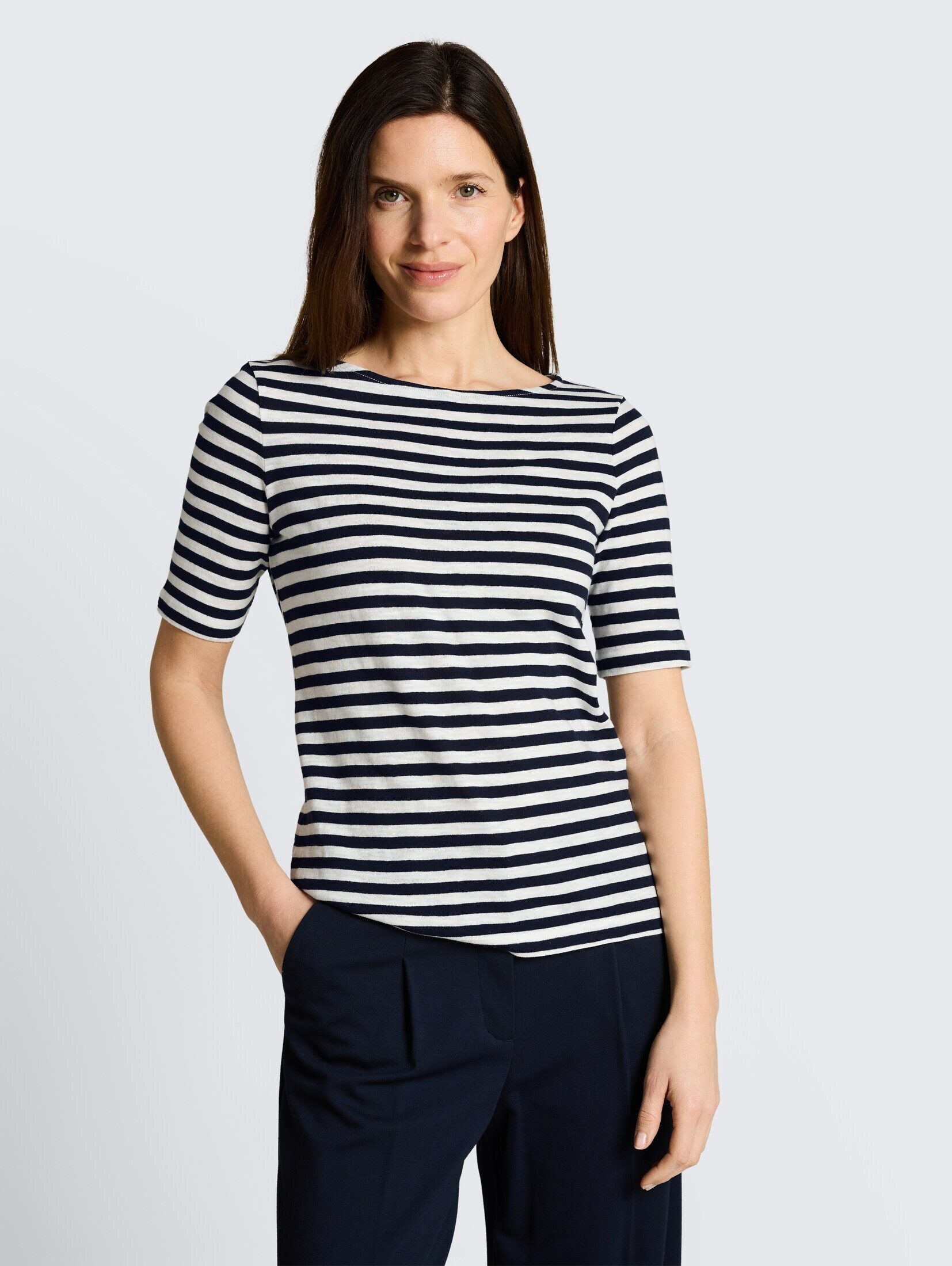 TOM TAILOR T-Shirt T-Shirt T-Shirt mit Streifenmuster