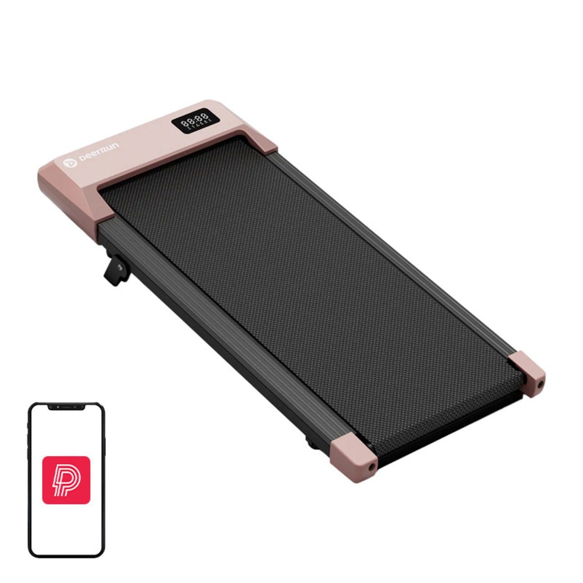 DEERRUN Laufband DeerRun Q2 Urban Elektrisches Laufband (Rosa)