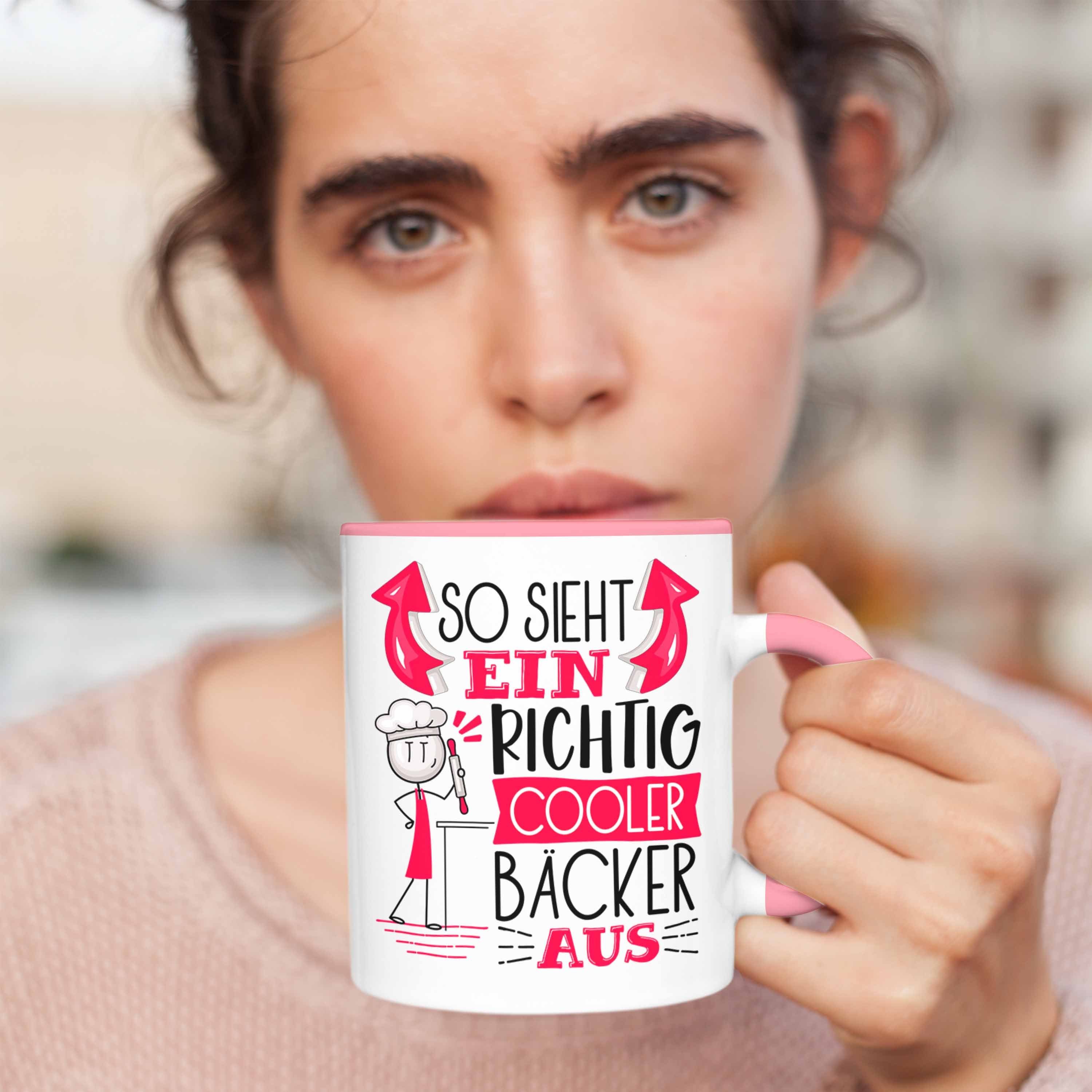 Ein Tasse Bäcker Geschenk Sieht Rosa RIchtig So Aus Trendation Tasse Bäcker Cooler Geschenki