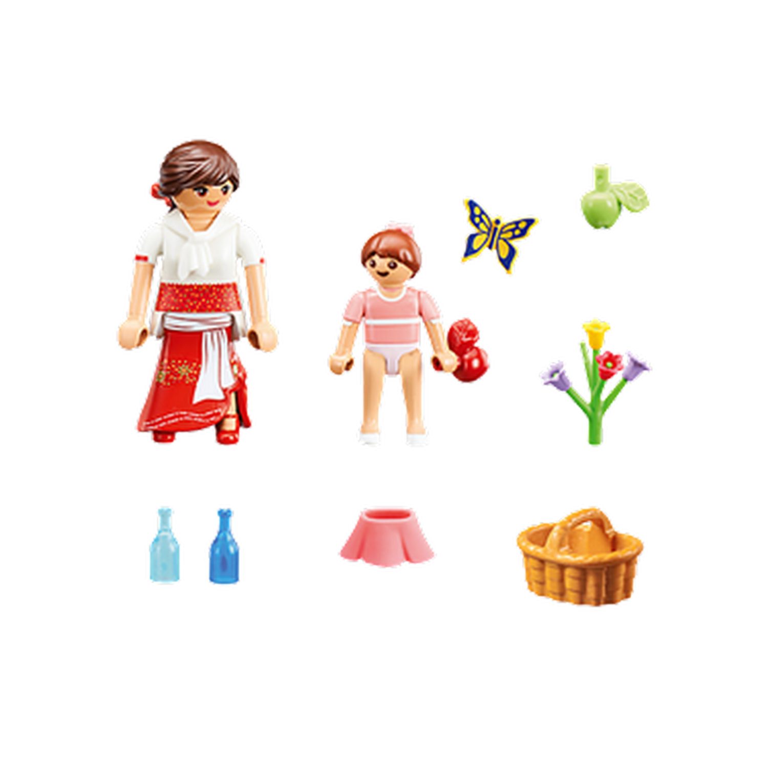 Playmobil® Klein Lucky & Mama Milagro Konstruktions-Spielset, (Klein Lucky & Mama Milagro), Made in Europe