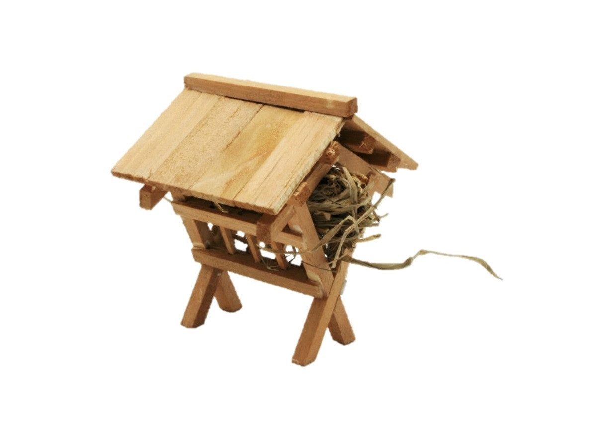 Geschenkestadl Krippen-Zubehör 6 oder 8 teiliges Krippenzubehör aus Holz (6 St)